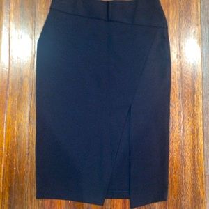 Zara Pencil Skirt Front Asymmetrical slit, Size L